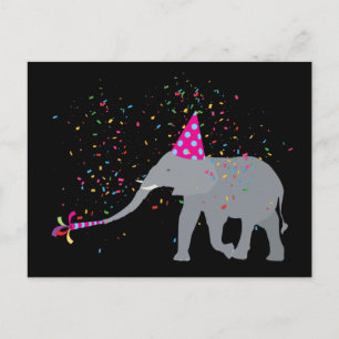 Olifanten Feesten - Dieren Hebben Een Feest Briefkaart