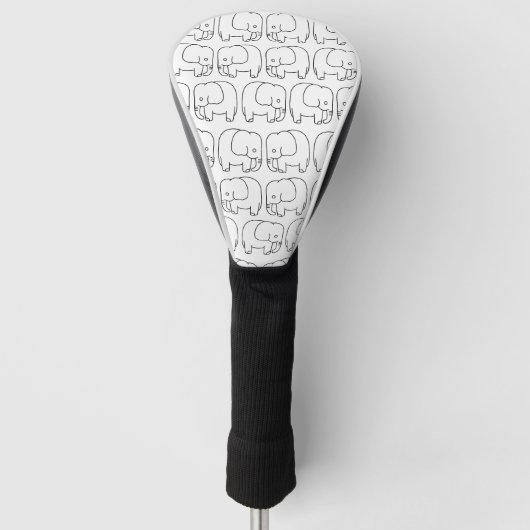 olifanten golfheadcover (Voorkant)