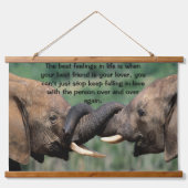 Olifanten in Afrika Hangend Wandkleed (Voorkant)