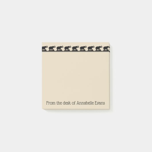 Olifanten in beweging post-it® notes (Voorkant)