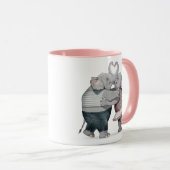 Olifanten in de liefde mok (Voorkant rechts)