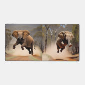 Olifanten kunnen springen, computer desk mat (Voorkant)