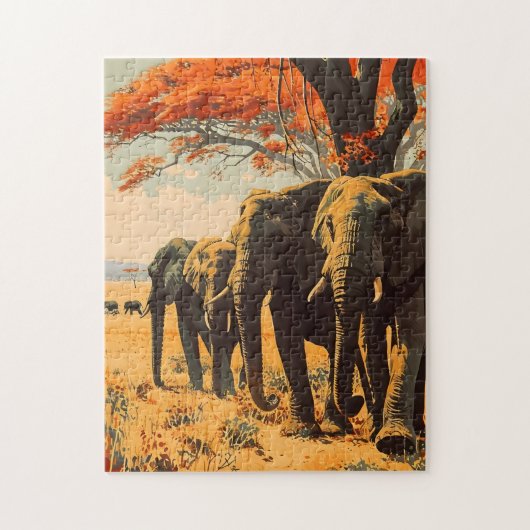  olifanten legpuzzel (Verticaal)