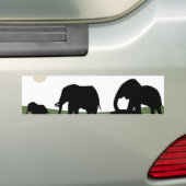 Olifanten lopende Bumpersticker (Op auto)