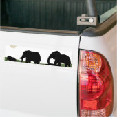 Olifanten lopende Bumpersticker (Op Truck)