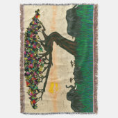 Olifanten op de Planes van Afrika Deken (Voorkant Verticaal)