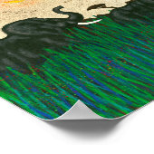 Olifanten op de Planes van Afrika Poster (Hoek)