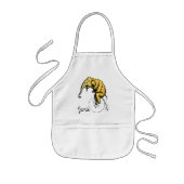 Olifanten op fietsen = Yikes Kinder Schort (Voorkant)