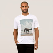 Olifanten op het strand t-shirt (Voorkant volledig)