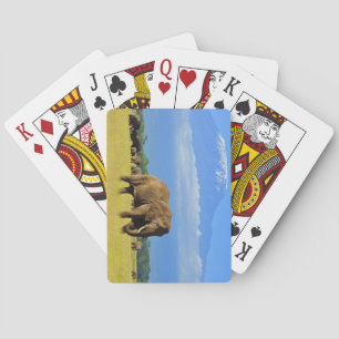 Olifanten van Amboseli Pokerkaarten