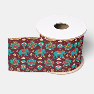 Olifanten van Viering – Diwali Droombeeld Grosgrain Lint