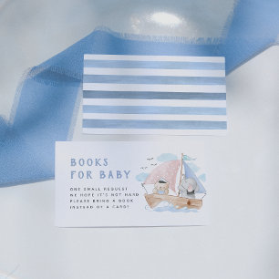 Olifanten zeilboot boeken voor Baby Informatiekaartje