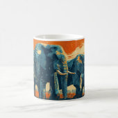 Olifanten zonsondergang koffiemok (Center)