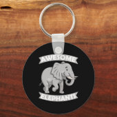 Olifanten Zoo Circus Olifant Conservatief Sleutelhanger (Voorkant)