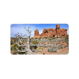Olifantendans bij Arches National Park Etiket