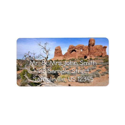 Olifantendans bij Arches National Park Etiket (Voorkant)
