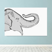 olifantendoek canvas afdruk (Insitu (Houten vloer))