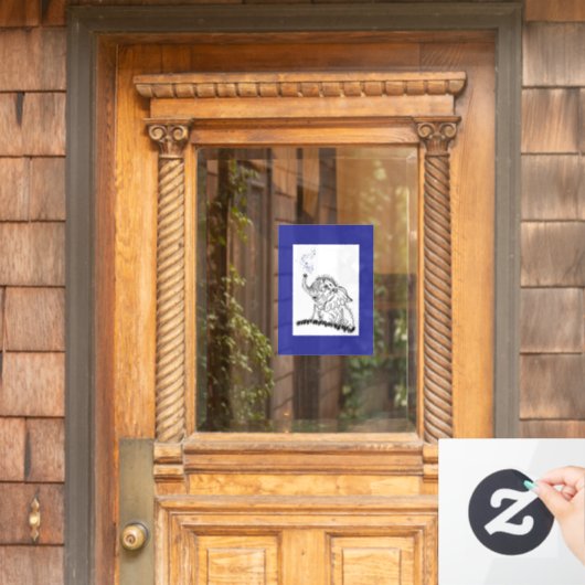 olifantenenergie raamsticker (Huis Deur)