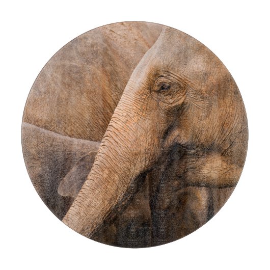 Olifantenfamilie: Majestic Wildlife Snijplank (Voorkant)