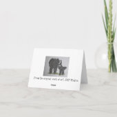 Olifantenmama & Baby - De ware liefde Kaart (Achterkant)