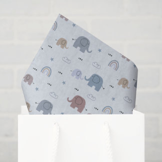 Olifantennursery-patroon Tissuepapier