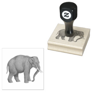 Olifantensafari dieren rubberstempel