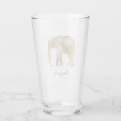 Olifantensafari Schoonheid Glas (Achterkant)