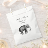 olifantentekening bedankzakje (Geknipt)