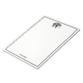 olifantentekening notitieblok (Schuin)