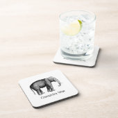  olifantentekening onderzetter (Rechterzijde)