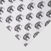  olifantentekening tissuepapier (Detail)