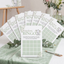 Olifantje Baby Meisje Bingo Baby Shower Spel
