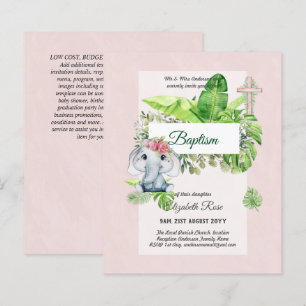Olifantje DOOP Bautizo Bautismo uitnodigingen