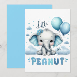 Olifantje Jong Cute Pinda Kaart