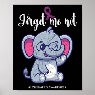 Olifantsbloem Vergeet mij niet Alzheimerheimer Awa Poster