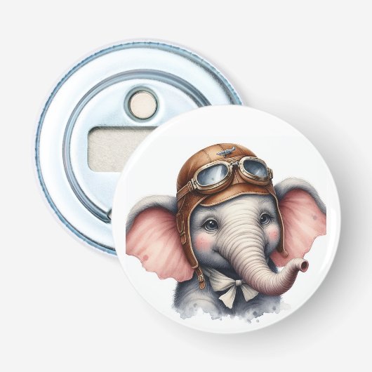 Olifantspiloot Button Flesopener (Voorkant)
