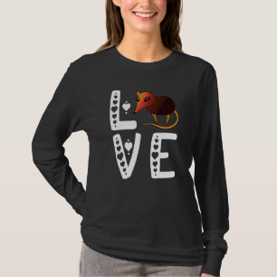 Olifantspitsmuis Liefde Sengi Olifantspitsmuis Mu T-shirt
