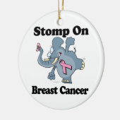 Olifantstomp bij borstkanker keramisch ornament (Links)