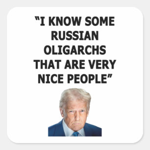 oligarchen vierkante sticker