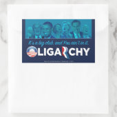 Oligarchie 2012 rechthoekige sticker (Tas)