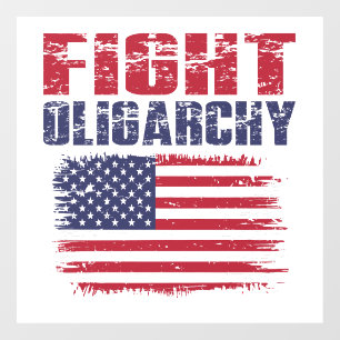 Oligarchie Protesteer Raamsticker