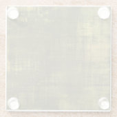 Olijf aquarel - glazen onderzetter (Achterkant)