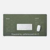 Olijf  Desk Mat met Mid-Year Calendar (Keyboard & Muis)