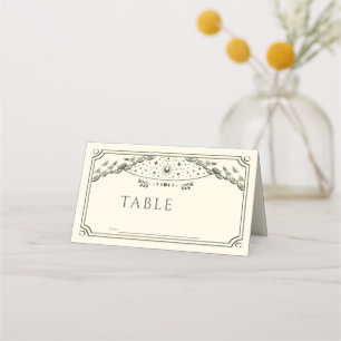 Olijf Elegant Gotische Tarot Kaart Bruiloft