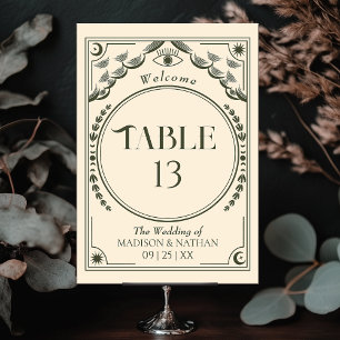 Olijf Elegante Mystieke Tarot bruiloft Kaart