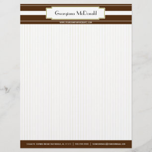 Olijf en bruin Deluxe Letterhead Briefhoofd