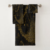 Olijf Glas in lood vlinder Bad Handdoek (Insitu)