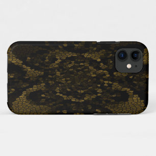 Olijf Glas-in-lood Vlinder iPhone 11 Hoesje