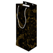 Olijf Glas in lood vlinder Wijn Cadeautas (Achterkant Gekanteld)