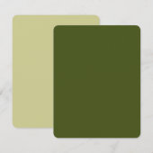 Olijf groen kleurenontwerp past dit aan (Voorkant / Achterkant)